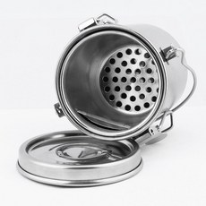 화방 붓 세척통 펜꽂이 수채화 미술 스틸통, 단일 항목