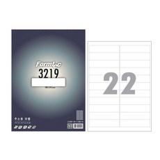 폼텍 라벨지 LS-3219 100매, 22개, 100개 22개, 100개