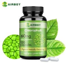 AIRBOY 葉綠素 60mg 膠囊 120顆, 60組