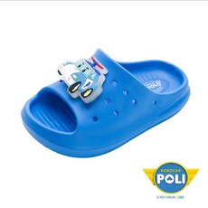 ROBOCAR POLI 兒童拖鞋 台灣製造 輕便耐穿 藍色 (POKS54416)