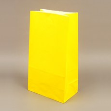 컬러 무지 각대 봉투 1P 종이박스 선물용박스, 노랑