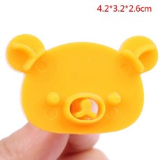 귀여운 곰 샌드위치 몰드 엠보싱 장치 빵 케이크 비스킷 크러스트 쿠키 커터 베이킹 제과 도구, 1개, 1. one size