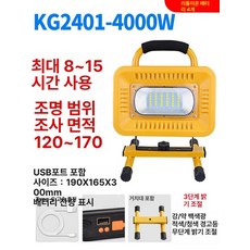 충전식 캠핑 랜턴 프리즘 작업등 루메나 전등 무드등, 4000w-8-15h-120, 4리튬전지 4000w 8-15시간 가시광선, 1개