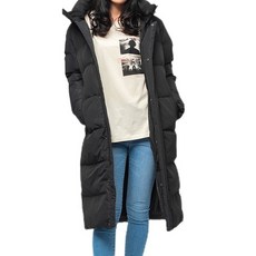 CARET 男女適穿長版羽絨外套，防水，防風，透氣，保暖, S, 黑色