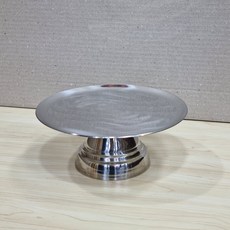 2.0대성스텐 고급 스텐 제기접시 원형접시 낱개 제기그릇, 1개