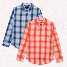 네파 여성 면 체크 긴팔 7케이투 K21542 358673