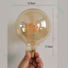 喜字新人新婚臺燈床頭臥室美式復古喜慶陪嫁送禮物結婚溫馨長明燈, 充電款燈泡（1個）