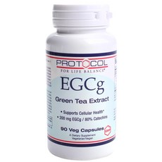 Protocol For Life Balance EGCg綠茶萃取無麩質素食膠囊, 90顆, 1罐