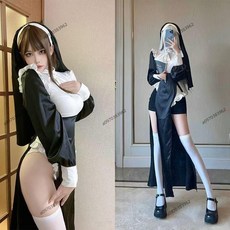 萬聖節服裝女 修女服 cos 修女cos服 變裝派對 角色扮演服 cosplay 表演服 萬聖節裝扮