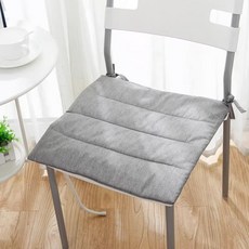 방수 일식 식탁방석 린넨 의자방석 거실 애견 의자 니뜰리히, 40x40 / 딥그레이