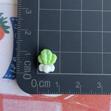 50개 미니어처 과일 채소 레진 카보숑 플랫백 3D 음식 핸드폰 케이스 DIY 공예품 헤어핀 액세서리, 14 No.14