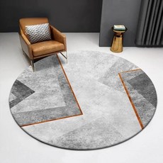 수입카페트 북유럽 거실 매트 원형 라운드 카펫 조명 럭셔리 장식 걸이식 의자 회전 러그 침실 드레서 클로크룸