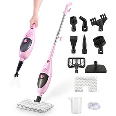 12-in-1 조절식 스팀 걸레 및 탈착식 핸드헬드 클리너 400ML 탱크 원목 밀폐 바닥 대리석 라미네이트 돌 타일에 안전합니다