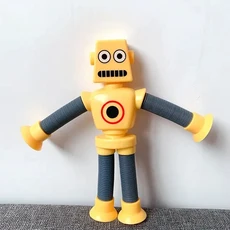 텔레스코픽 흡입 컵 재미있는 로봇 장난감 감압 파티 선물 크리스마스 생일 카니발 상품 소년, 03 yellow