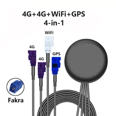 4G + 4G + GPS + WIFI BT 4 in 1 안테나 2.4G 블루투스 BT 안테나 1.5m SMA 수 FAKAR 1 개, 04 4G 4G WIFI GPS FAKRA