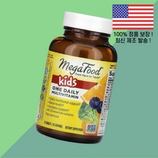 메가푸드 어린이 칠드런 키즈 아이 원 데일리 종합비타민 멀티비타민 30정 MegaFood Kids One Daily Multivitamin 30 Tablets, 1