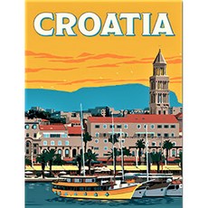 피포페인팅 피포페인팅 P4-43 세계명소 크로아티아 DIY명화그리기 DIY그림그리기, 단품, 단품