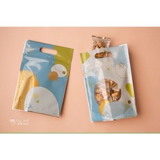 蔓漫 10入 亮面 一斤夾鏈袋 一斤手提夾鍊立袋 餅乾袋 雪Q餅袋 牛軋糖袋 牛軋餅袋 花生糖袋 《巧緻》 ，蔓漫夾鏈袋, 1個, 藍色(10入)