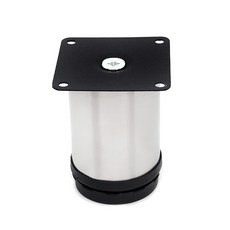 아이베란다 발통 싱크대다리 가구발 높이조정 가구 테이블 다리 실버, 길이80mm(실버)