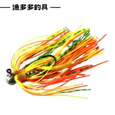 漁多多釣具 鬍鬚佬鉛頭鉤 汲鉤頭 膠群鉛頭鉤 路亞鉤 釣魚假餌, 1個, 鬍鬚佬鉛頭鉤,3.5g