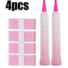 땀흡수 라켓 그립 논슬립 테니스 배드민턴 그라데이션 컬러 손잡이 테이프 전문 스포츠용, 01 Pink-4PCS