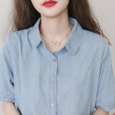 여름 루즈핏 빅사이즈 임산부 반팔 셔츠 원피스 got+4964Xg