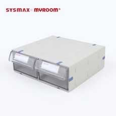 중형 수납함 멀티박스 2칸 화장품정리대 보관함 51235EA 1(pc), 색상