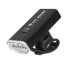 시그니처베이지 자전거 킥보드 라이트 전조등 후레쉬 YPZ414, 1개, 블랙