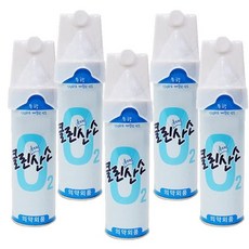 다온샵 휴대용산소호흡기 산소스프레이 휴대용 산소 가정용 마스크 순수 O2 스프레이 캔 5개