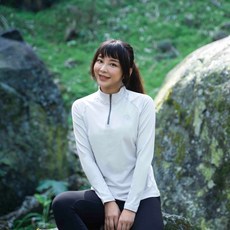 WOAWOA 登山中層立領衣-長袖 拉鏈式透氣排汗衫 男女款