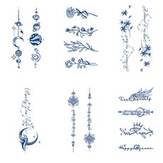 MIRWAY 반영구 타투 스티커 12장세트, 1개, MWS-O 12장세트