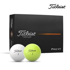 타이틀리스트 2025 Pro V1 골프볼 3피스 아쿠쉬네트코리아 정품, Pro V1 옐로우, 2개, 12개입