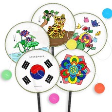 컬러링 라켓볼 (5종 택1) 혜명상사 유치원만들기 만들기재료 미술만들기 중학생만들기 초등만들기키트, 태극기