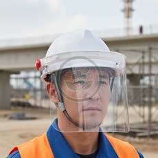 들가 안전모 부착형 보안면 안전모걸이대