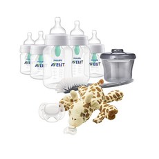 필립스 AVENT 배앓이 방지 아기 젖병 공기 없는 통풍구 신생아 선물 세트 스너글 포함 투명 SCD306/10, 필립스 AVENT 배앓이 방지 아기 젖병, 공기 없는