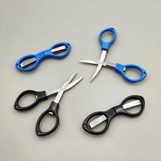 접이식 낚시 여행 가위 휴대용, 1, 블랙