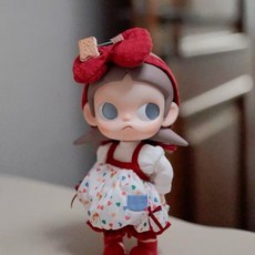 팝마트 Zsiga 지거 1/8 BJD 액션 피규어 인형 헤어피스 상의 스커트 세트 인형옷 인형제외