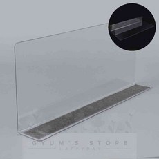 L형 투명 칸막이 28x12cm 자석형 L형투명아크릴칸막이자석형 매대진열구획가드 철제면부착칸막이 마트매대자석분리대 진열대상품구분판 아크릴선반분리판 창고랙자석칸막이