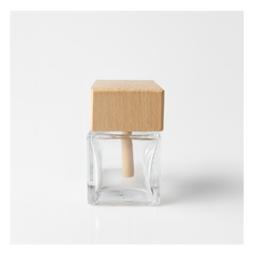 차량용 디퓨저 사각우드캡 용기 마미하우스, 10개, 50ml, 투명