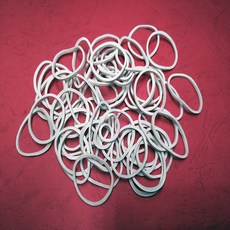 【HY】橡皮筋 No. 14*1.5mm*1.5mm (500公克/包 白色) 高彈力綑綁包裝橡皮筋, 1個, 5kg, 白色
