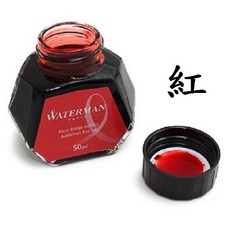 Waterman 50ml 鋼筆墨水, 1個, 紅
