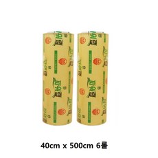 업소용 대용량 파워랩 ( 40cm x 500cm x 6롤 ) 1BOX, 6개