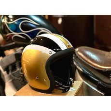 捷寶 騎士部品 Chief 500TX VX4 小帽體 經典彩繪塗裝 復古 3/4 安全帽, 金色彩繪,XXL, 1個