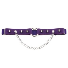 愛心鉚釘長釘吊襪帶 朋克鏈條腿環腿鏈