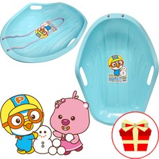 뽀로로 아기 핸들 1인용 눈썰매 유아 아동용, 1개