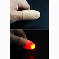 불빛 가짜 손가락 신기한 마술 도구 1쌍 매직 파티용품 마술용품 장기자랑, 파랑