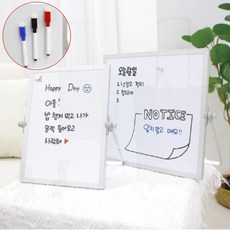 양면형 탁상용 화이트보드 자석칠판 이동식 메모판, 상세페이지 참조
