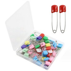 허니듀_컬러 안전옷핀 대형 55mm 고정핀 세트 옷수선 이불고정, 1개