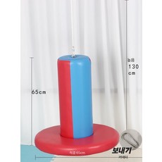 실내 그네 해먹 놀이기구 그물 스윙 놀이터 펜션 원형, 1개, 강화 스탠드 포옹통 65x65CM