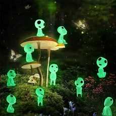 머스코 미니 야광 귀여운 유령 차량 인테리어 소품, 야광 미니 요정 9개 세트